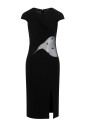 zwarte-gedrapeerde-jurk-elegant-chic