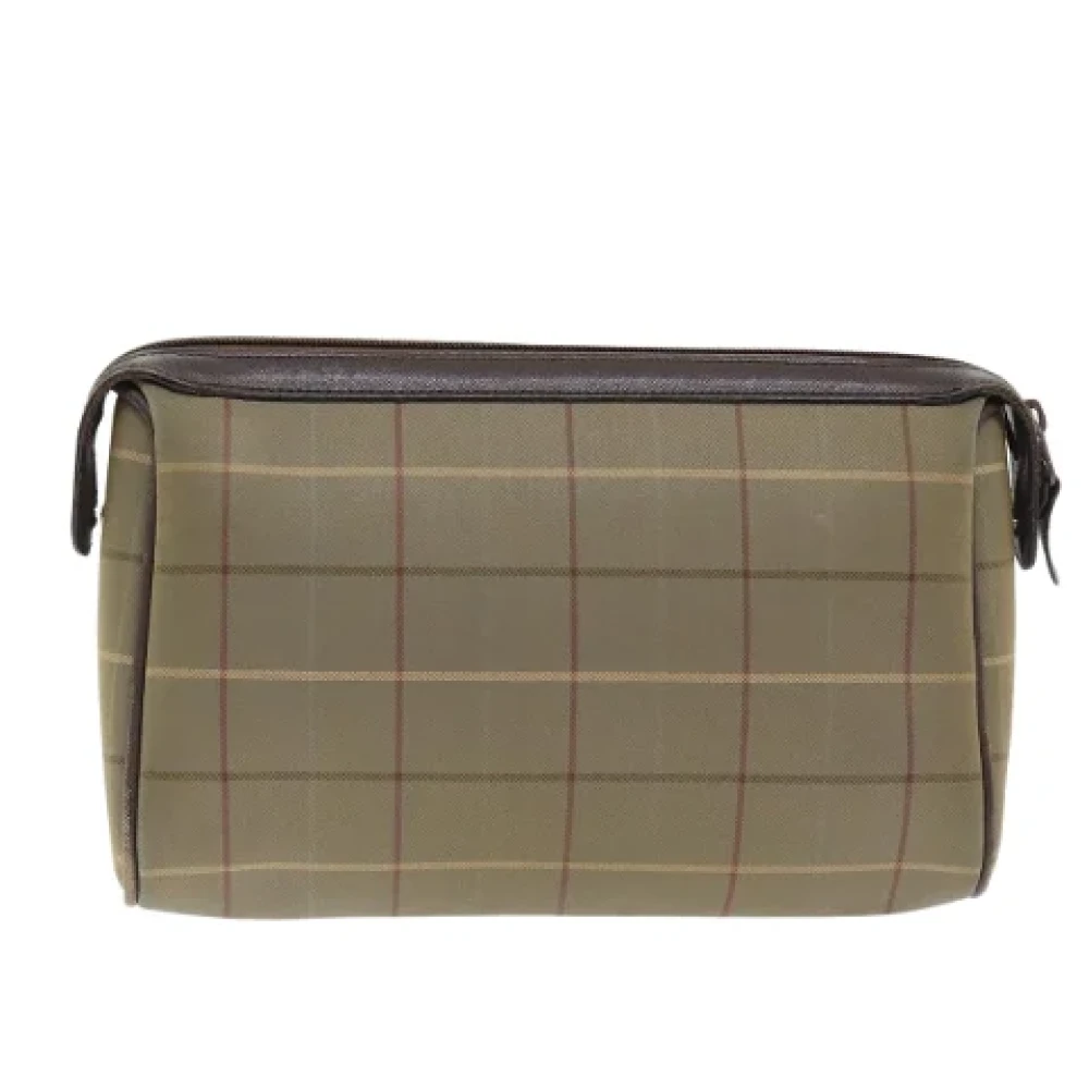 Burberry Vintage Pre-owned Canvas clutches Brown Dames