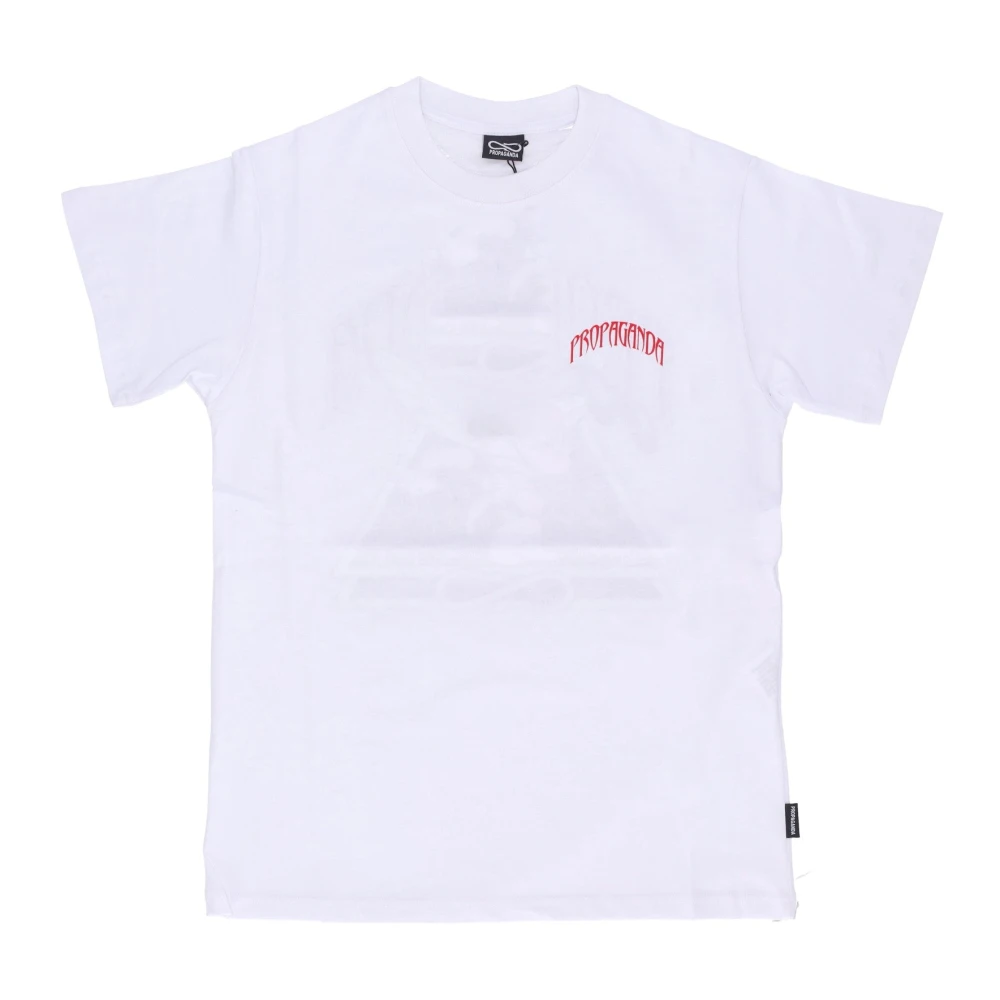 Propaganda Triangle Sting Tee Wit Katoenen T-Shirt White Heren