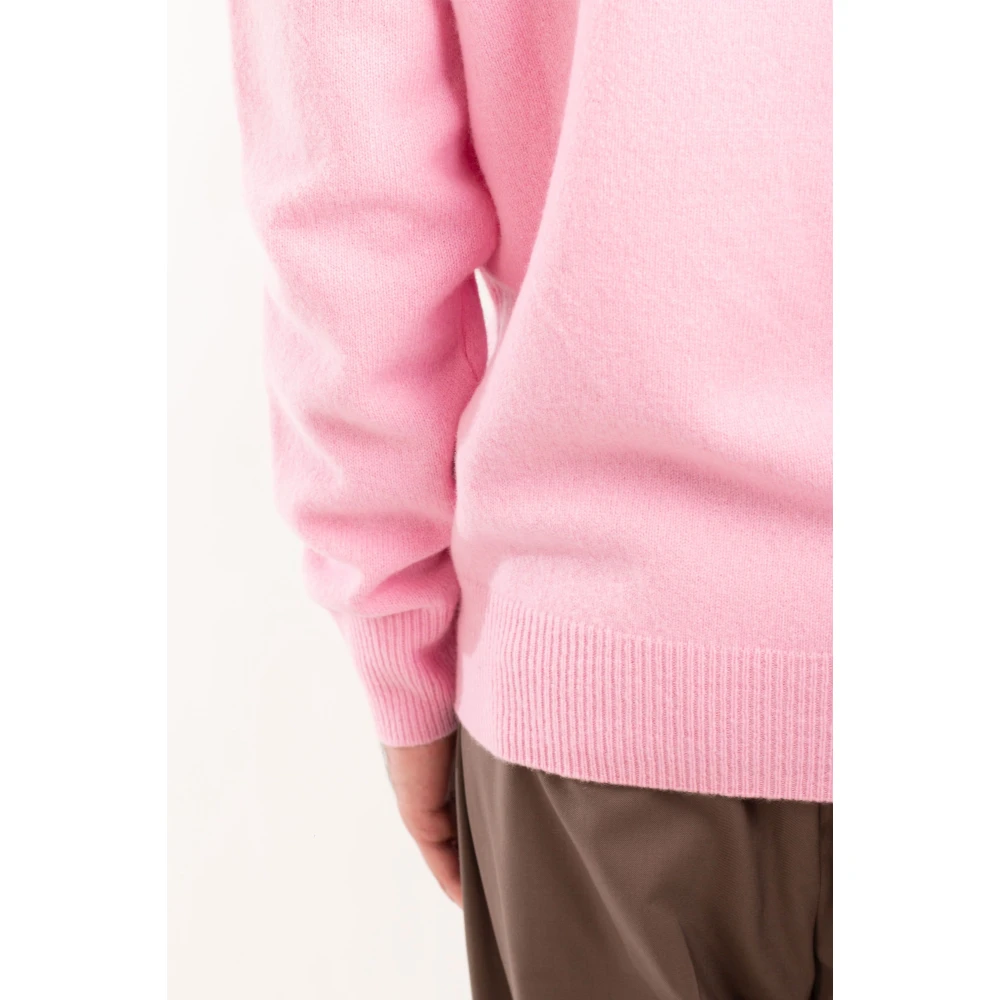 MC2 Saint Barth Lamswollen Trui in Regent Stijl Pink Heren