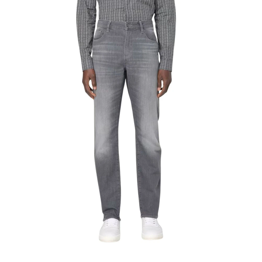 Armani Exchange Mannelijk Grijs Jeans Heren, W33, Katoen, Xm 000070 Af 14369 Jeans
