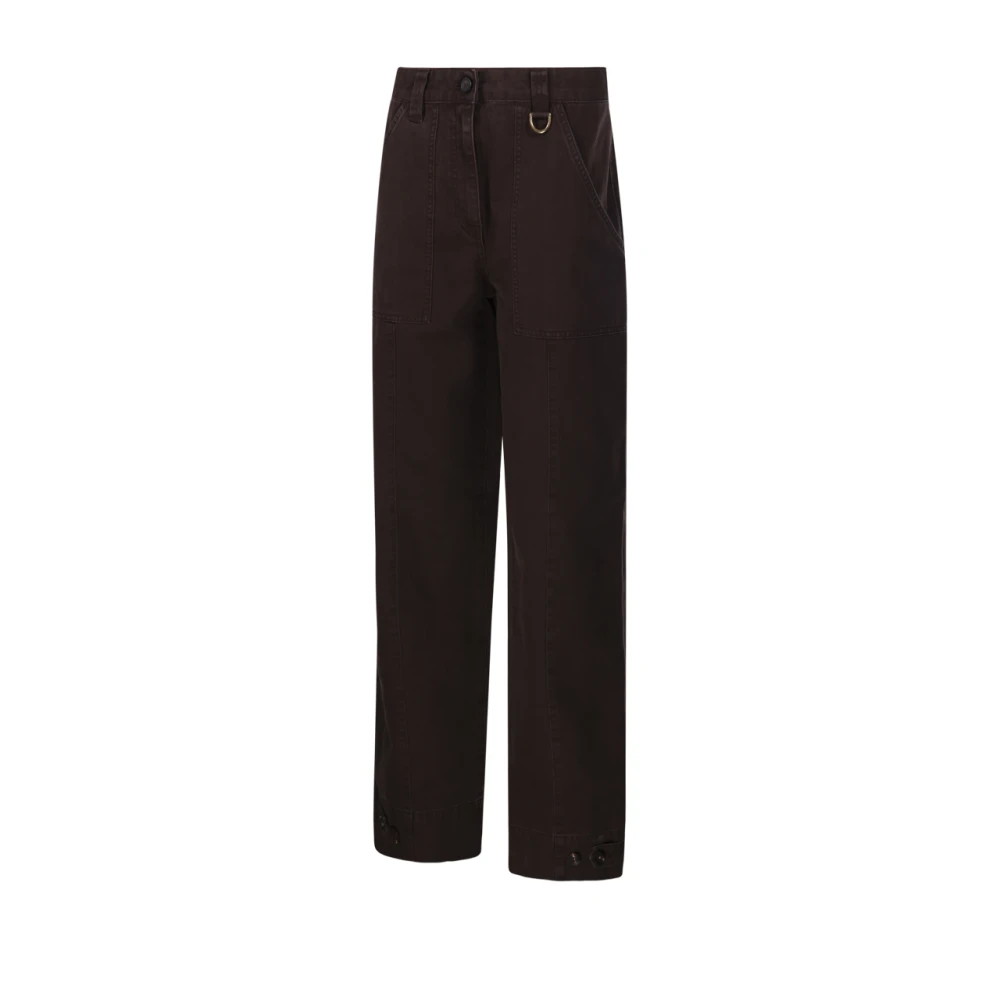 Golden Goose , Straight Trousers, Female, Brown, Xs, Journey W's Workwear Pant - Image 3