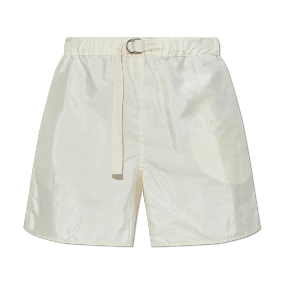 Jil Sander Shorts met zijdeafwerking Beige Dames