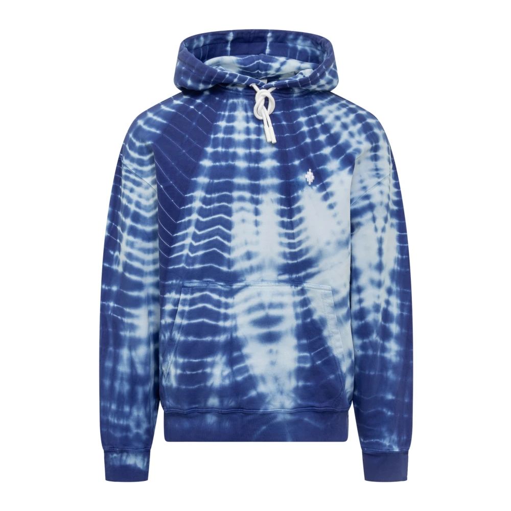 Marcelo Burlon Soundwaves Hoodie Blue Heren