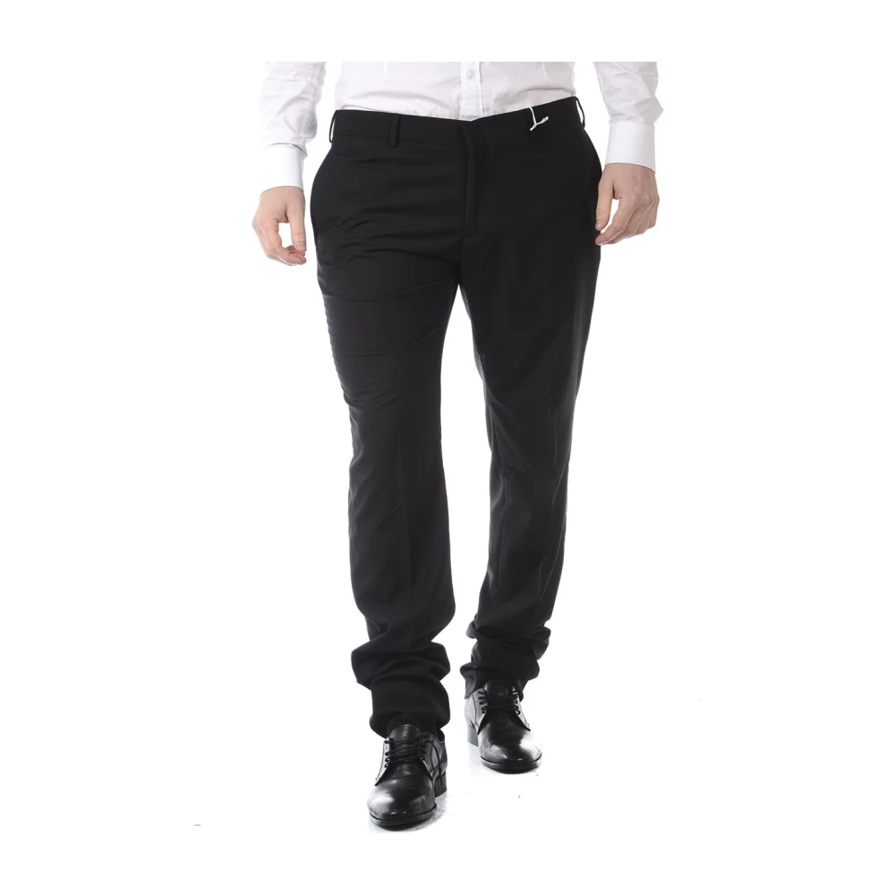 Daniele Alessandrini Black Suit Trousers, Male, 3XL, Jeans Trouser