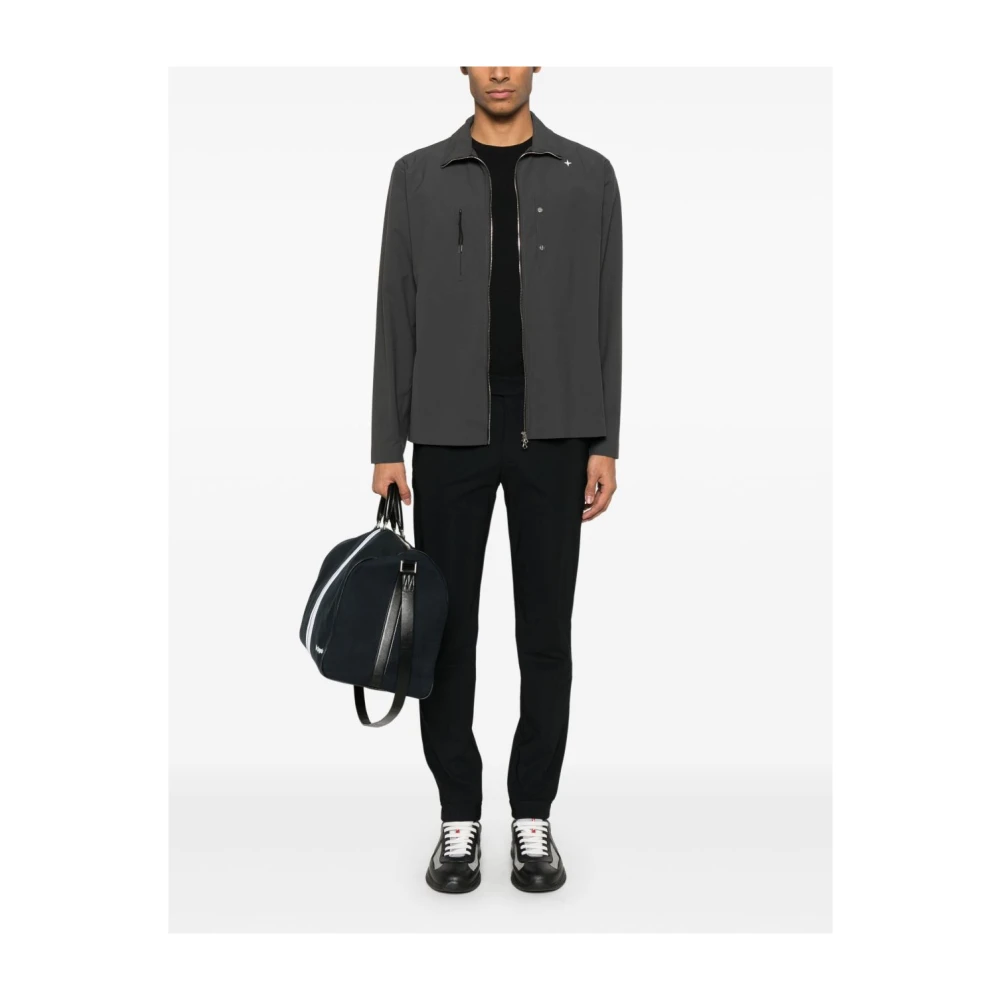 RRD Zwarte broek met knoopsluiting aan de voorkant Black Heren