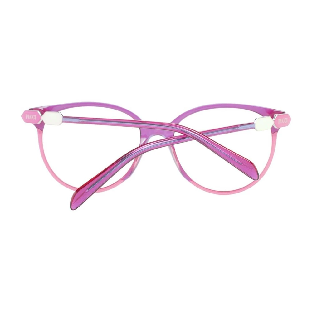 EMILIO PUCCI Paarse Dames Ronde Optische Monturen Purple Dames
