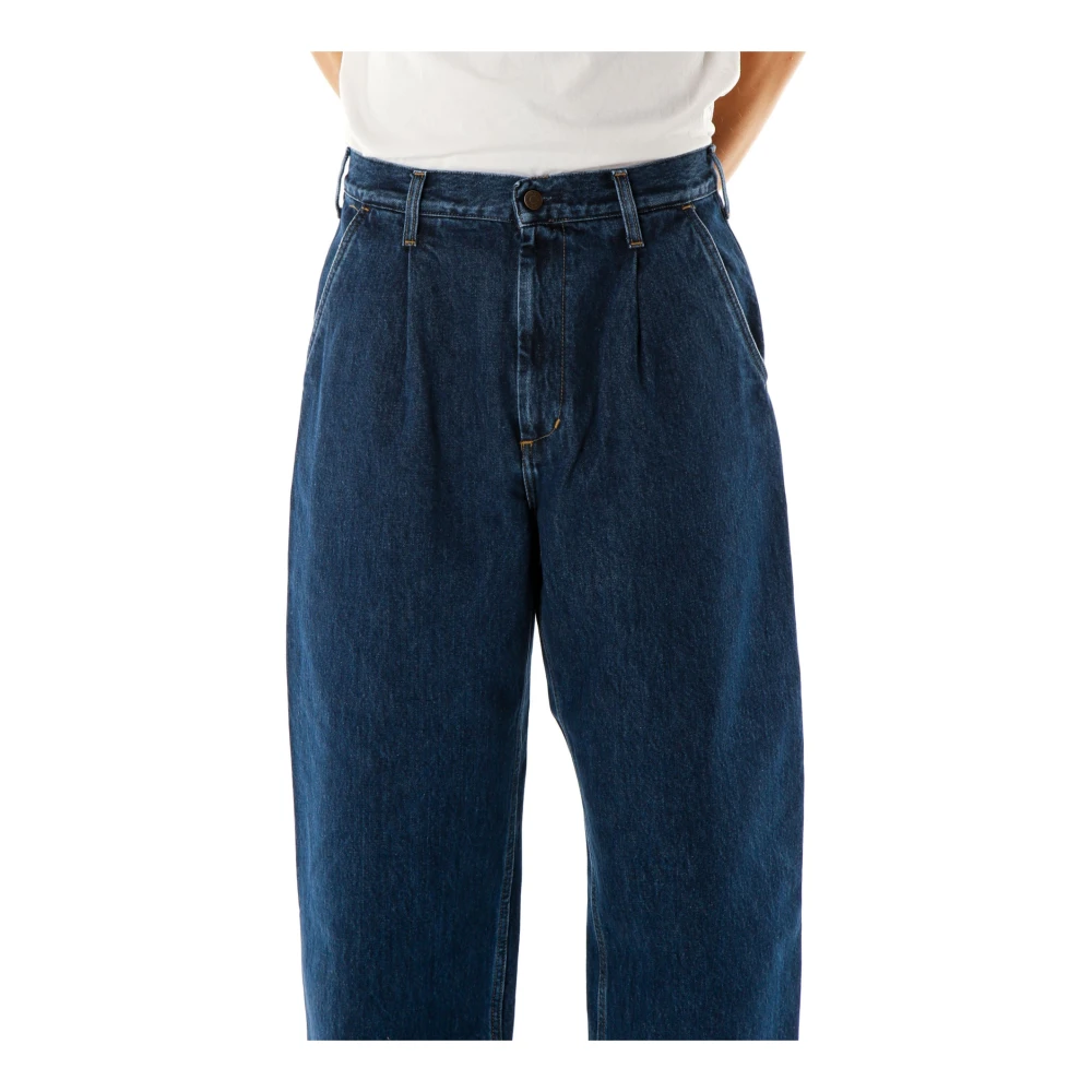 Carhartt WIP Losvallende Tapered Fit Denim Jeans Blue Heren