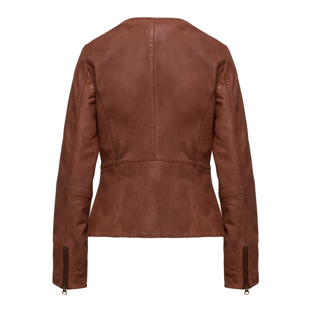 BomBoogie Leather Jackets Brown Dames