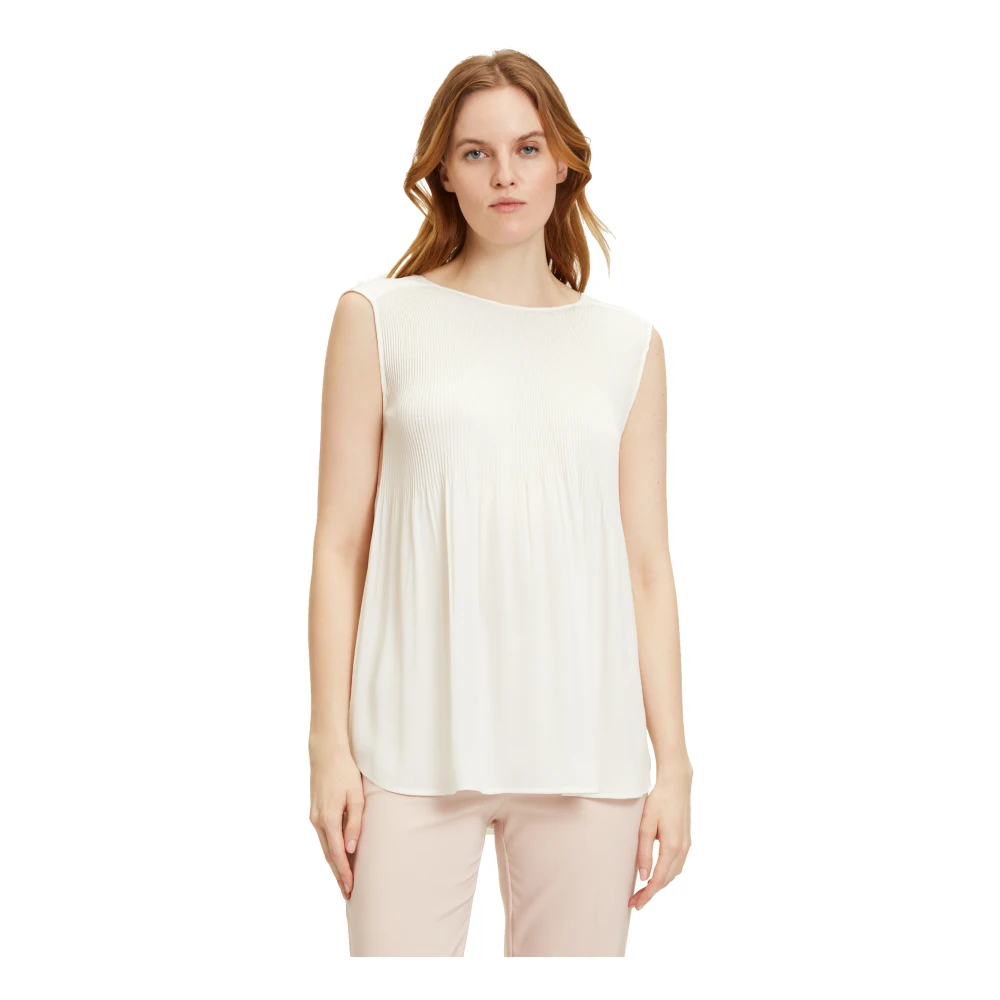 Betty Barclay Geplooide Blouse White Dames