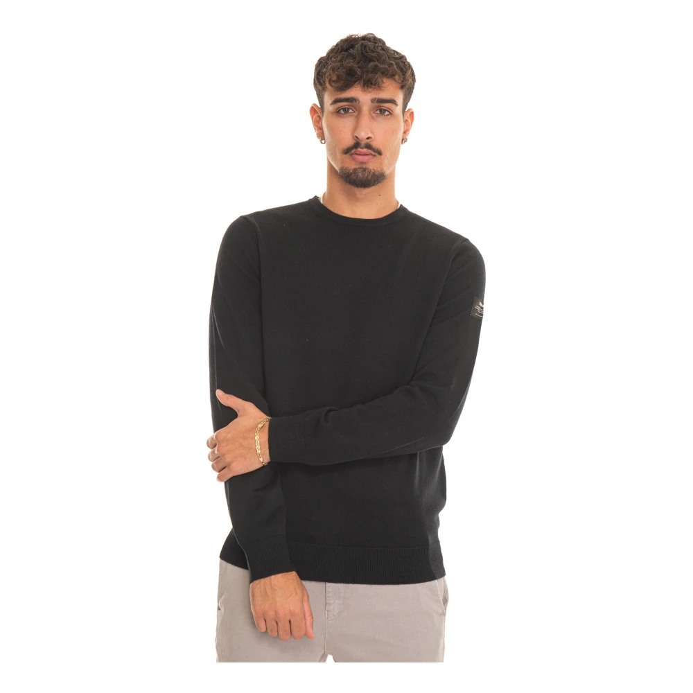 Ecoalf Gerecyclede Ronde Hals Pullover Black Heren