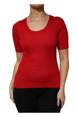 red-silk-round-neck-top
