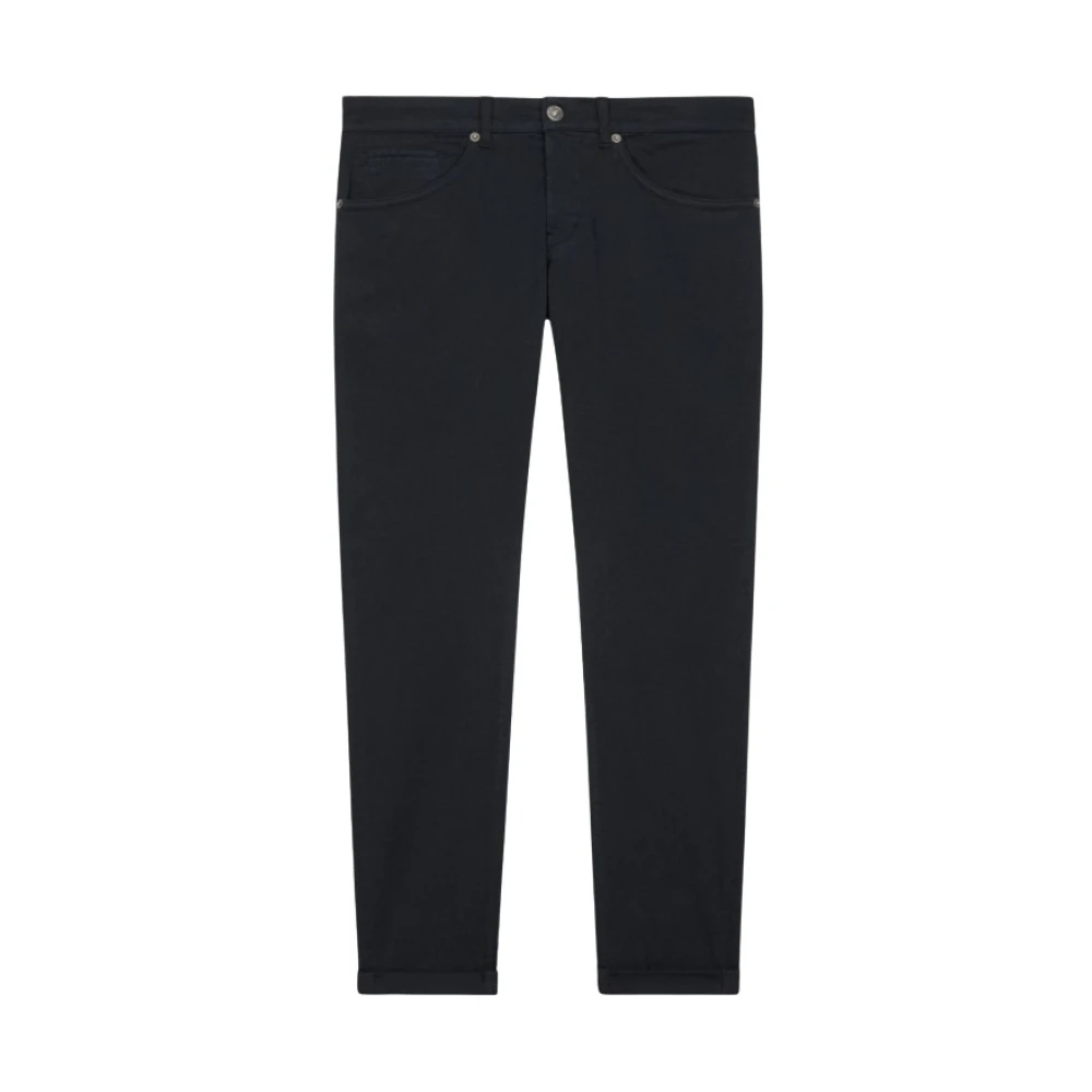 Dondup Mannelijk Blauw Jeans Heren, W33, Katoen, George Katoenmix Broek