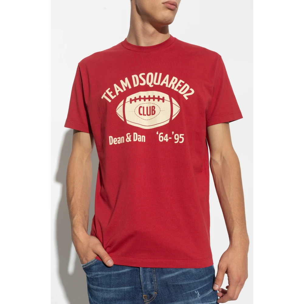 Dsquared2 Hoodie Red Heren