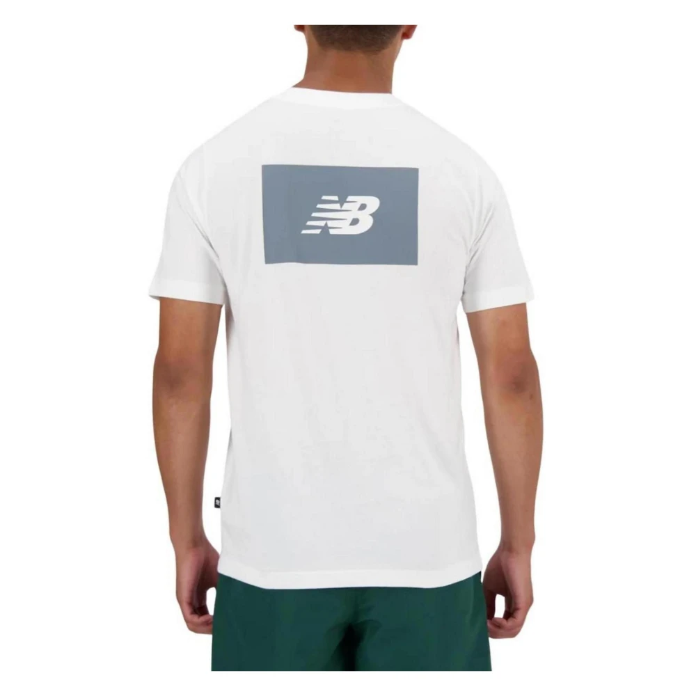 New Balance Klassiek Katoenen Heren T-Shirt White Heren
