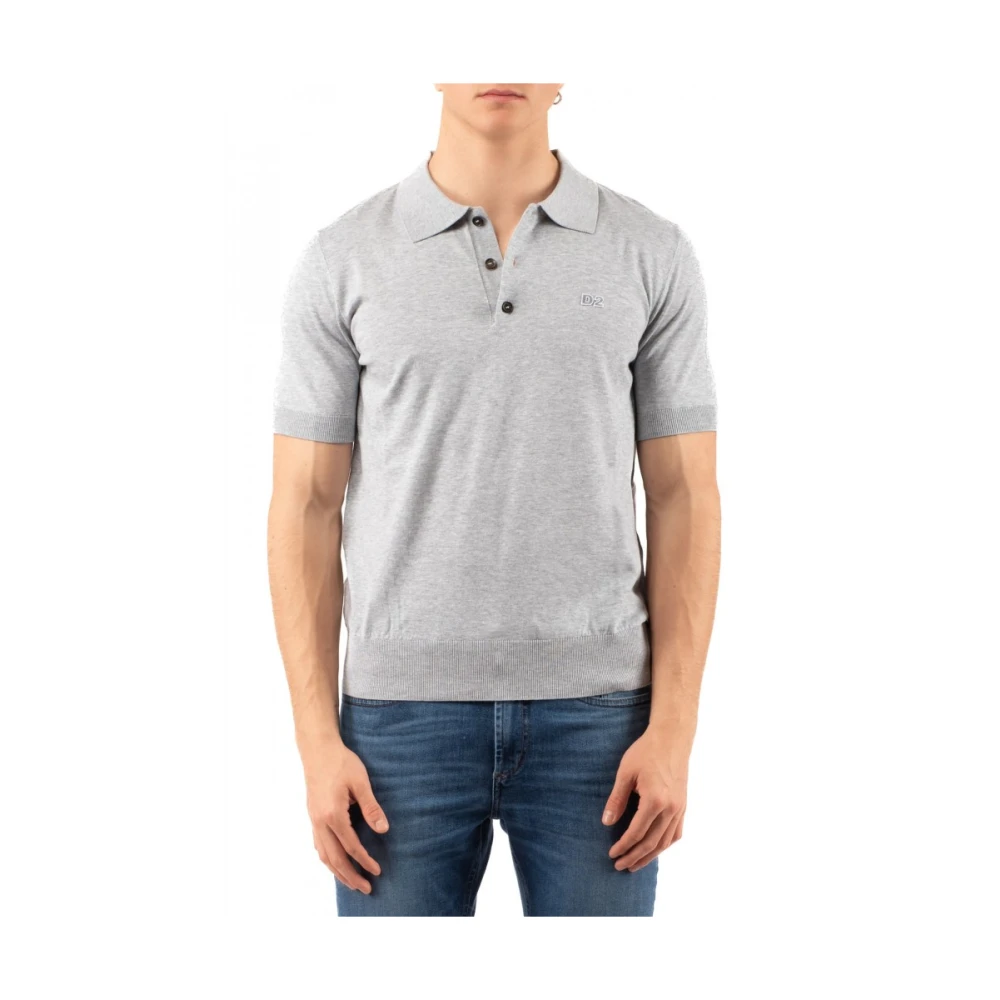 Dsquared2 Stijlvolle Polo Shirt Gray Heren