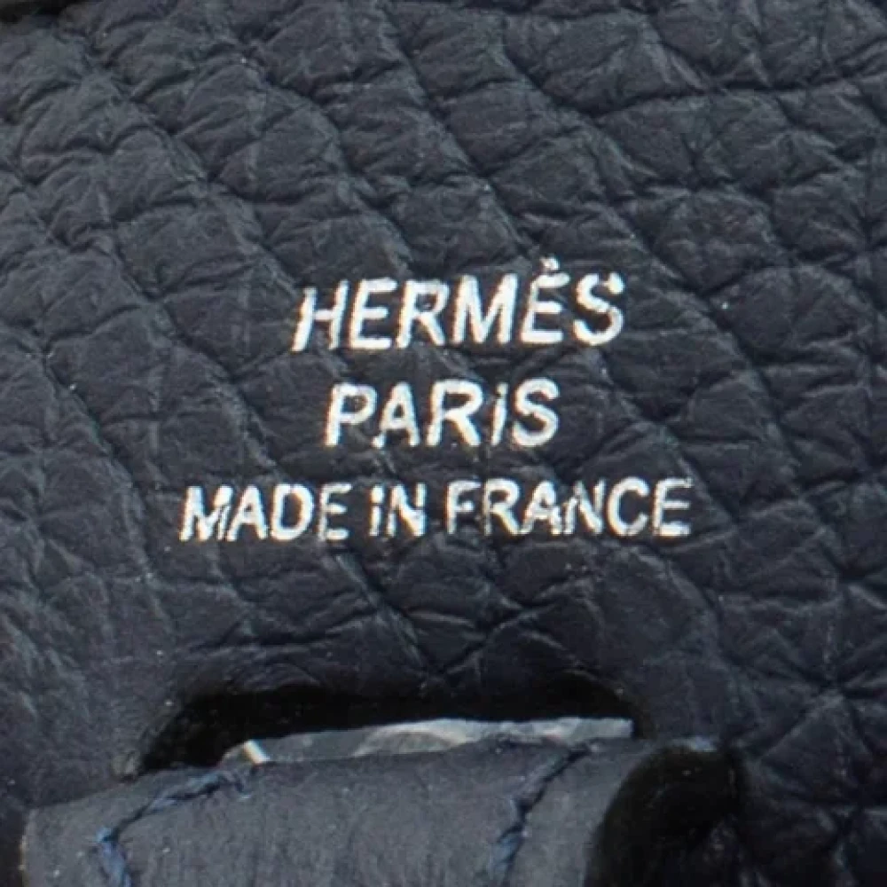 Hermès Vintage Pre-owned Leather shoulder-bags Blue Dames