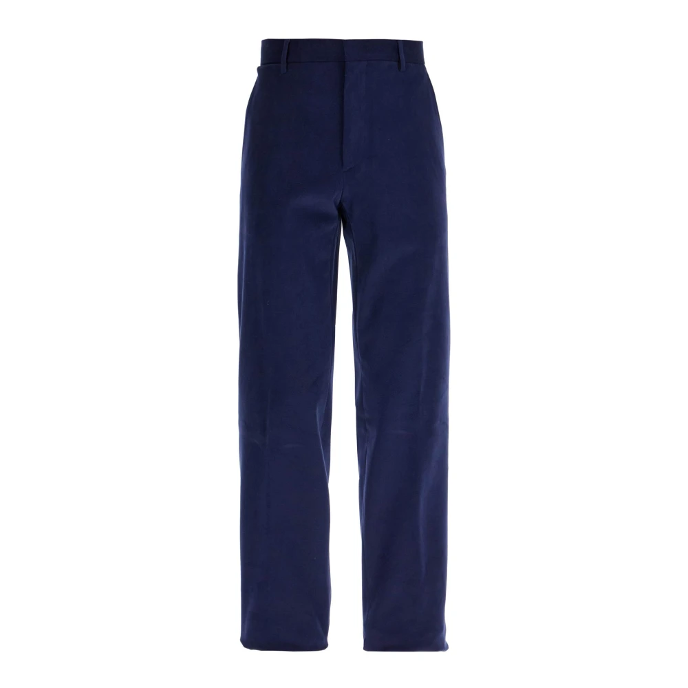 Ermenegildo Zegna Varm Vinter Chino Byxor Blue, Herr