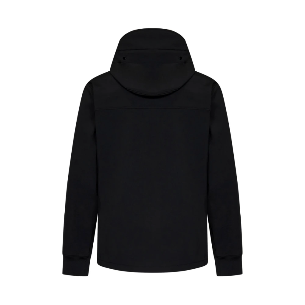 C.P. Company Zwarte Shell-r Jas met Verstelbare Google-capuchon Black Heren