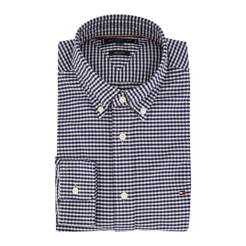 Tommy Hilfiger Casual Donkerblauw Overhemd Blue Heren