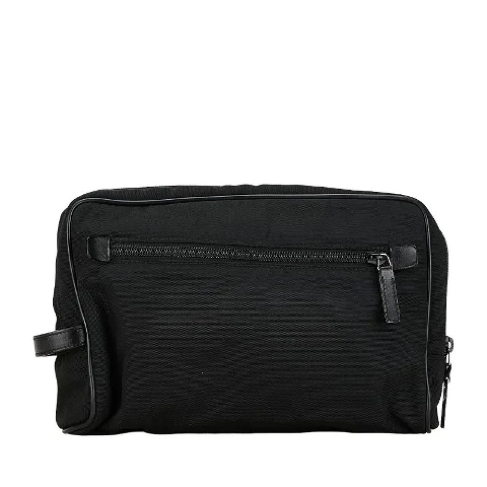 Gucci Vintage Pre-owned Canvas gucci-bags Black Dames