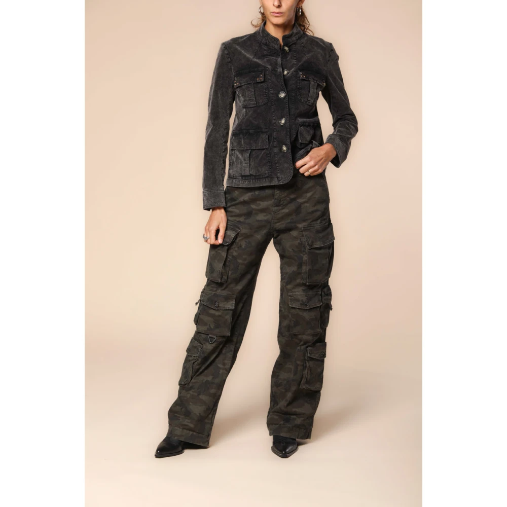 Mason's Cargo broek met camouflage print Multicolor Dames