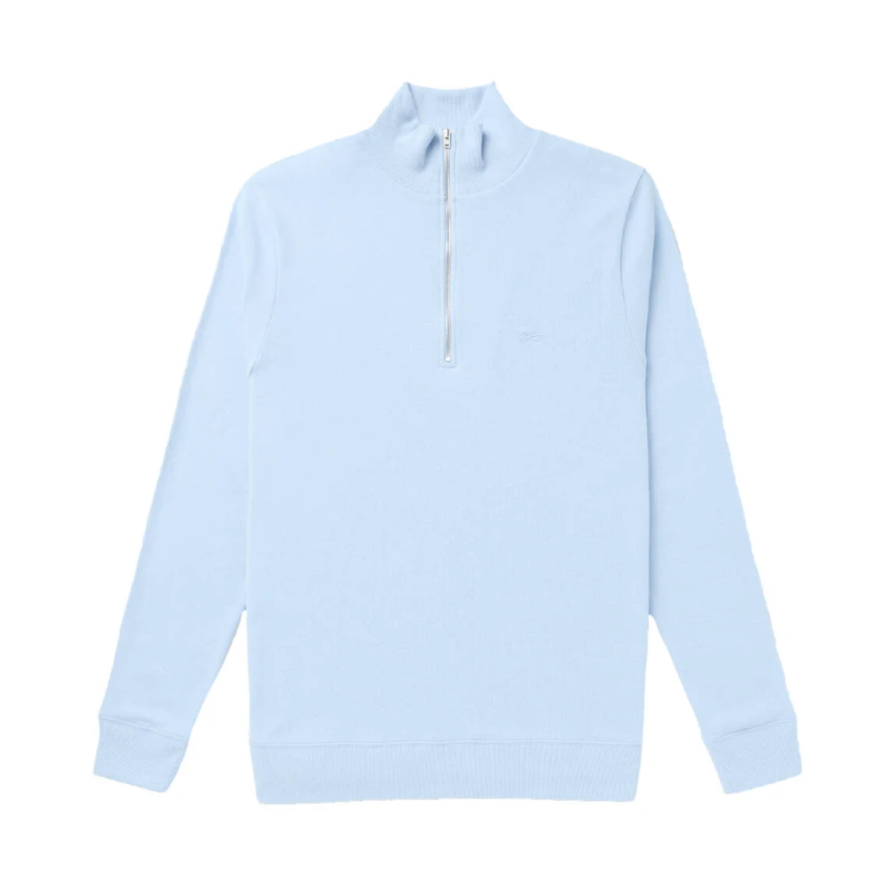 Denham The Jeanmaker Roger Half Zip Sweatshirt Blue Heren