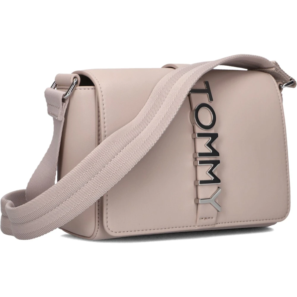 Tommy Jeans Grijze Schoudertas TJW City Bold Flap Pink Dames