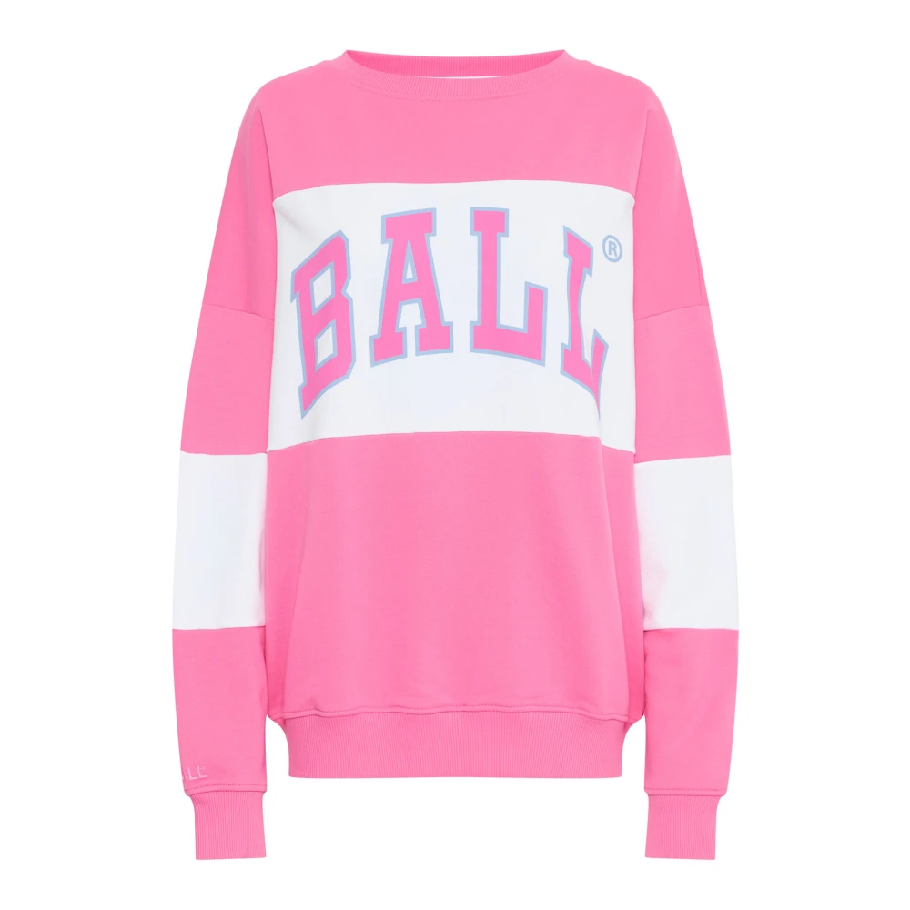 Ball Bubblegum Print Sweatshirt Pink Dames