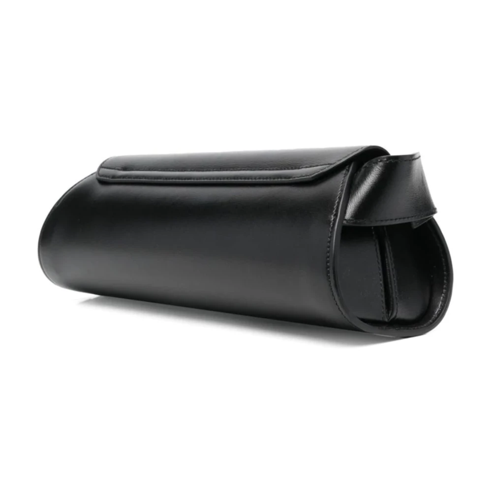 Jil Sander Zwarte Cannolo Kleine Crossbody Tas Black Dames