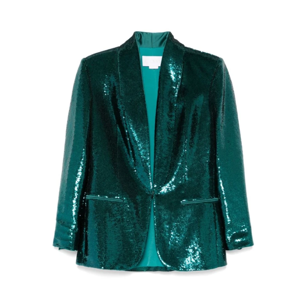 Genny Groene Jassen voor Stijlvolle Look Green Dames
