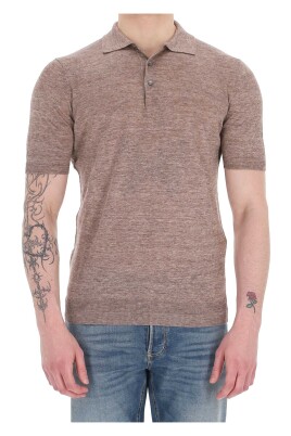 brown-linen-polo-shirt-slim-fit