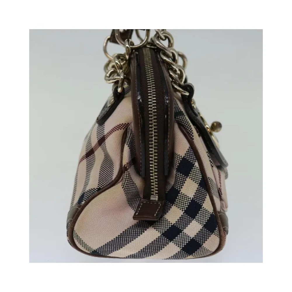 Burberry Vintage Pre-owned Cotton handbags Beige Dames