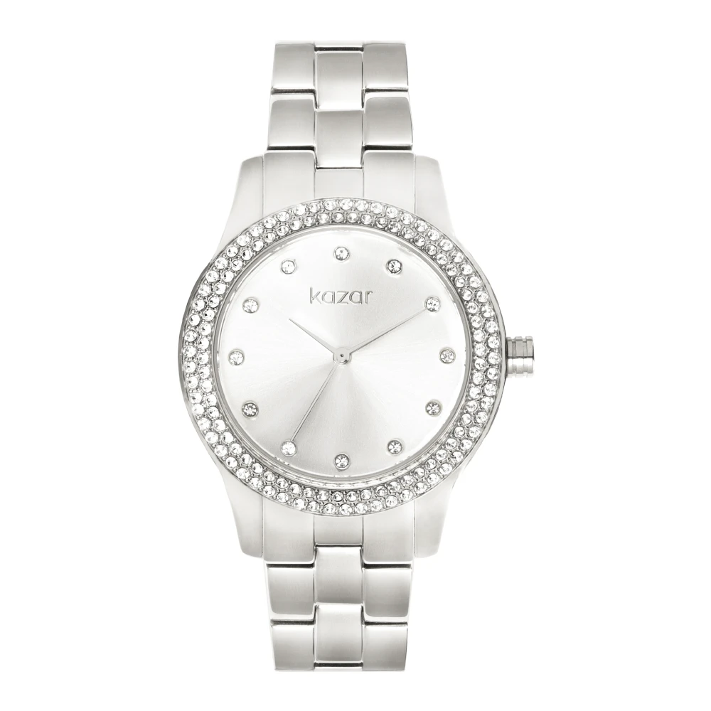 Kazar Donna Grigio - Orologio In Argento Decorato Con Cristalli - Accessories - One Size
