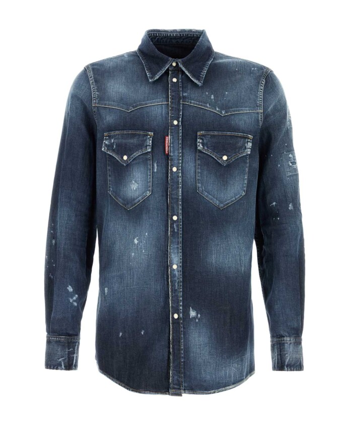 chemise-western-en-denim-extensible