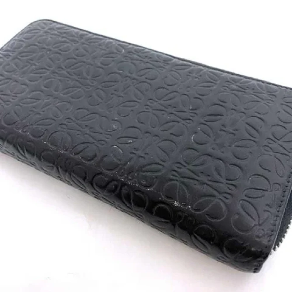 Loewe Pre-owned Leather wallets Black Dames