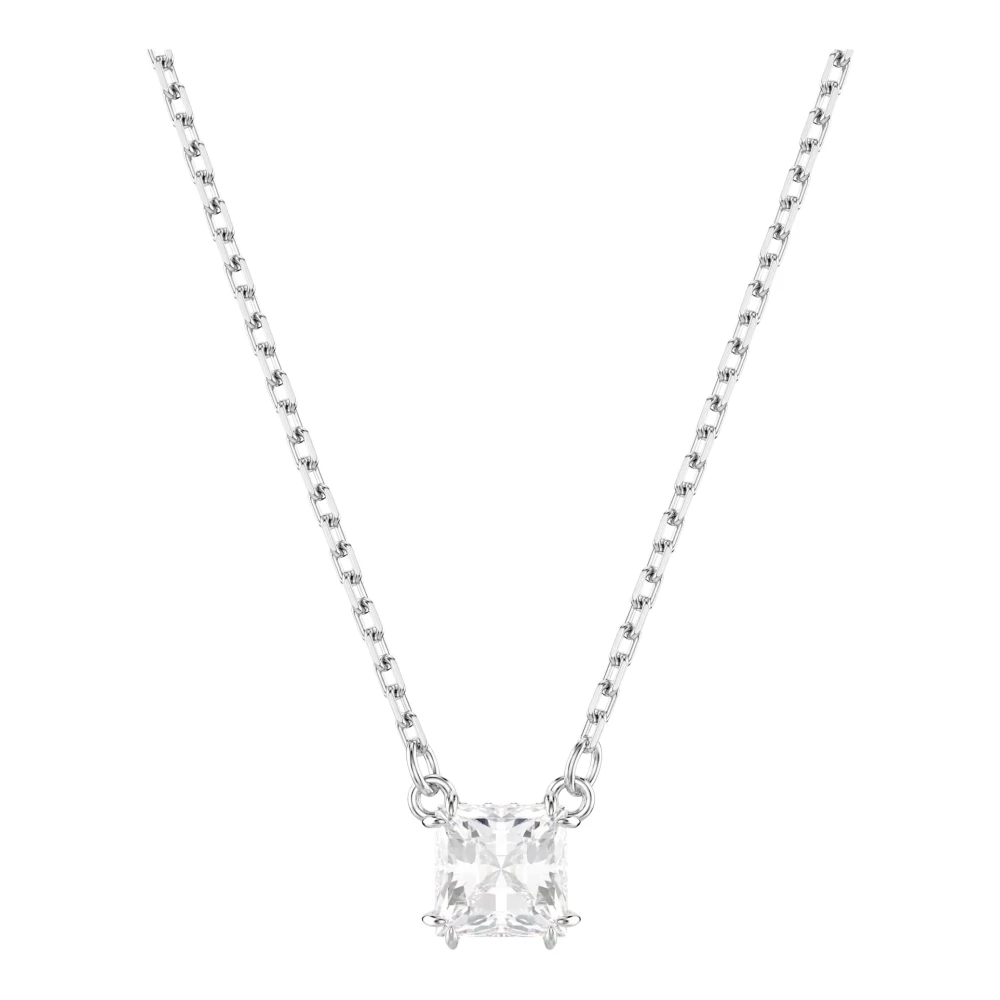 Swarovski Women's White Necklace Stilla Attract Pendant Rhodium 5701903