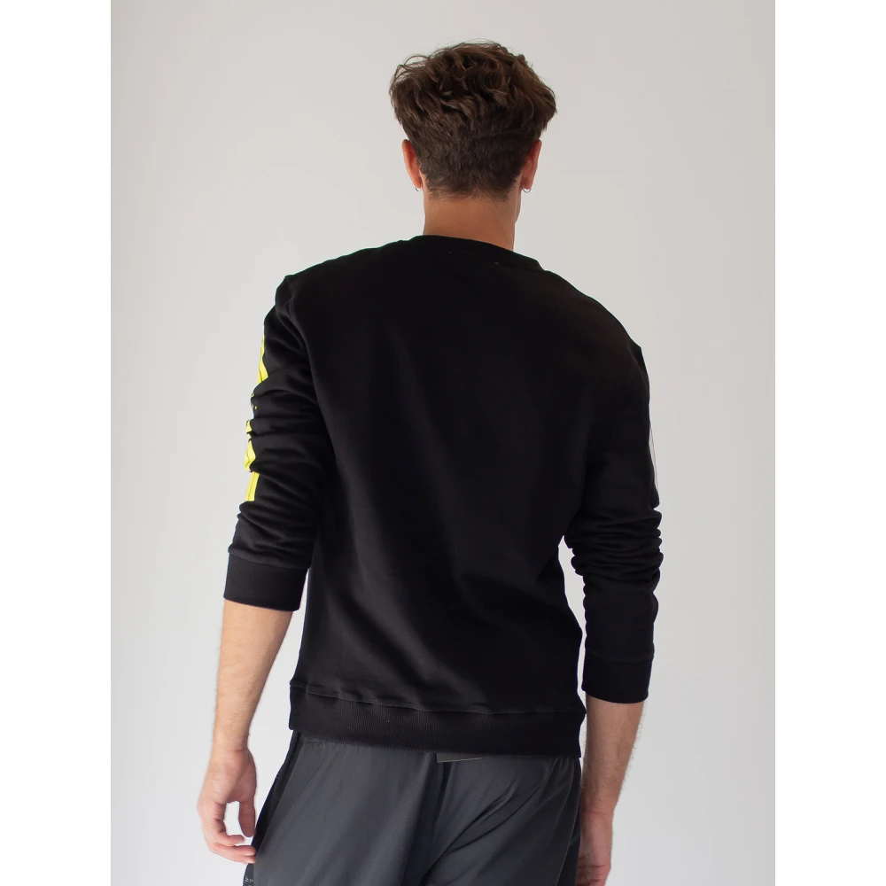 ICE Play Logo-mouw Sweatshirt in Zwart Black Heren
