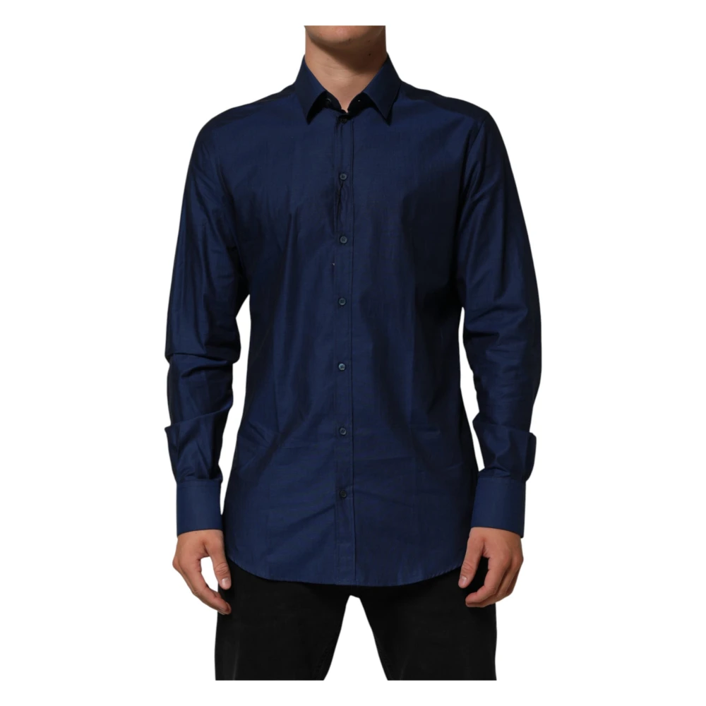 Dolce & Gabbana Men's Gold Dress Shirt