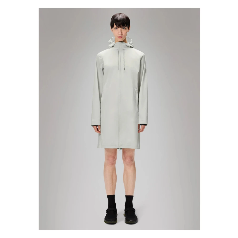 Rains Hardshell Lange Jas Gray Dames