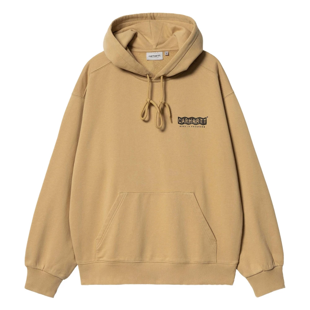 Carhartt Wip Stamp Hoodie Beige, Herr