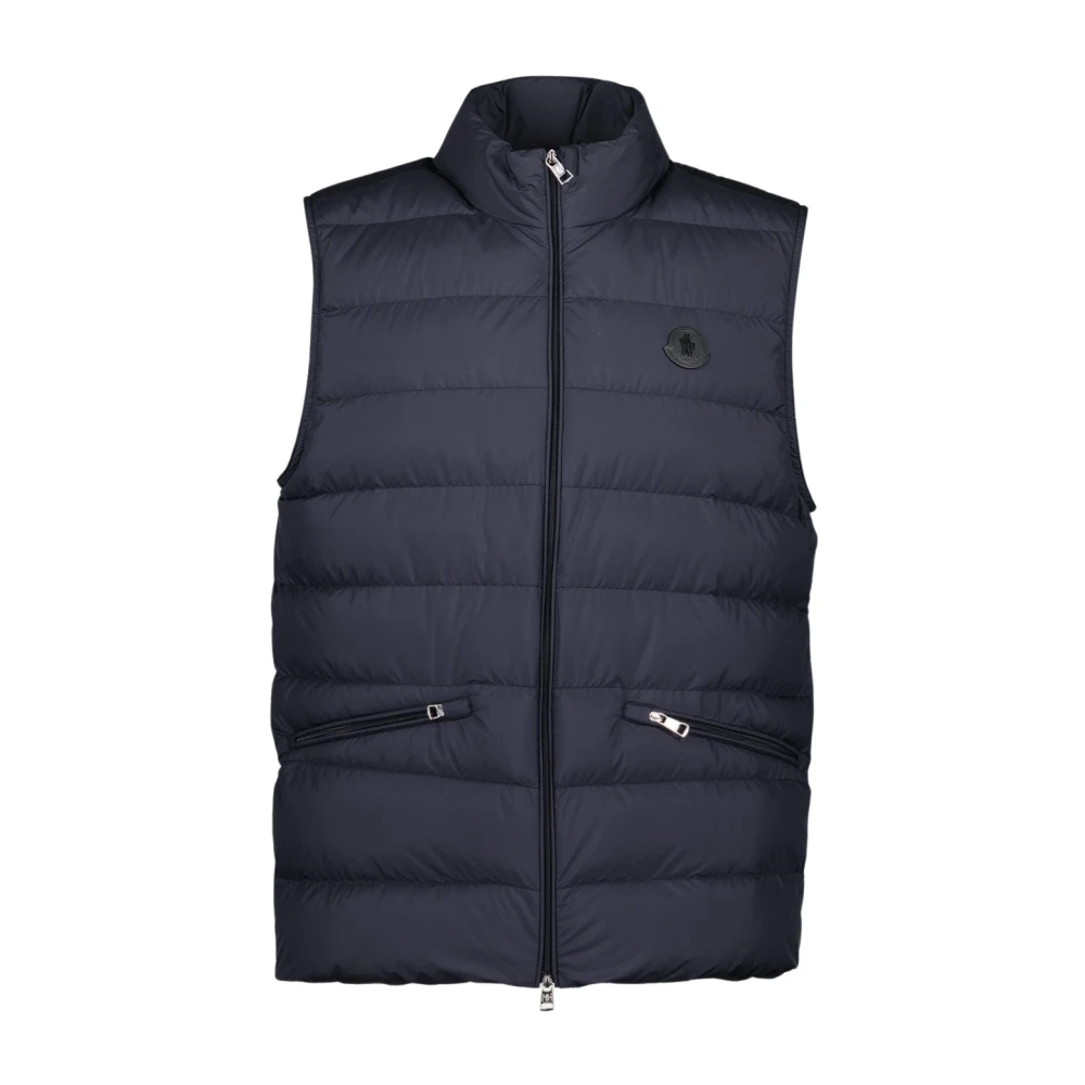 Moncler - Jackets > Vests - Blue - Moncler - Modalova