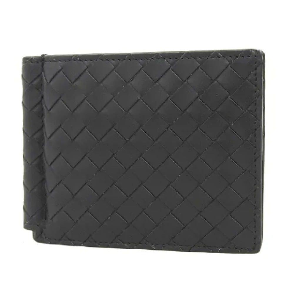 Bottega Veneta Vintage Pre-owned Leather wallets Black Dames