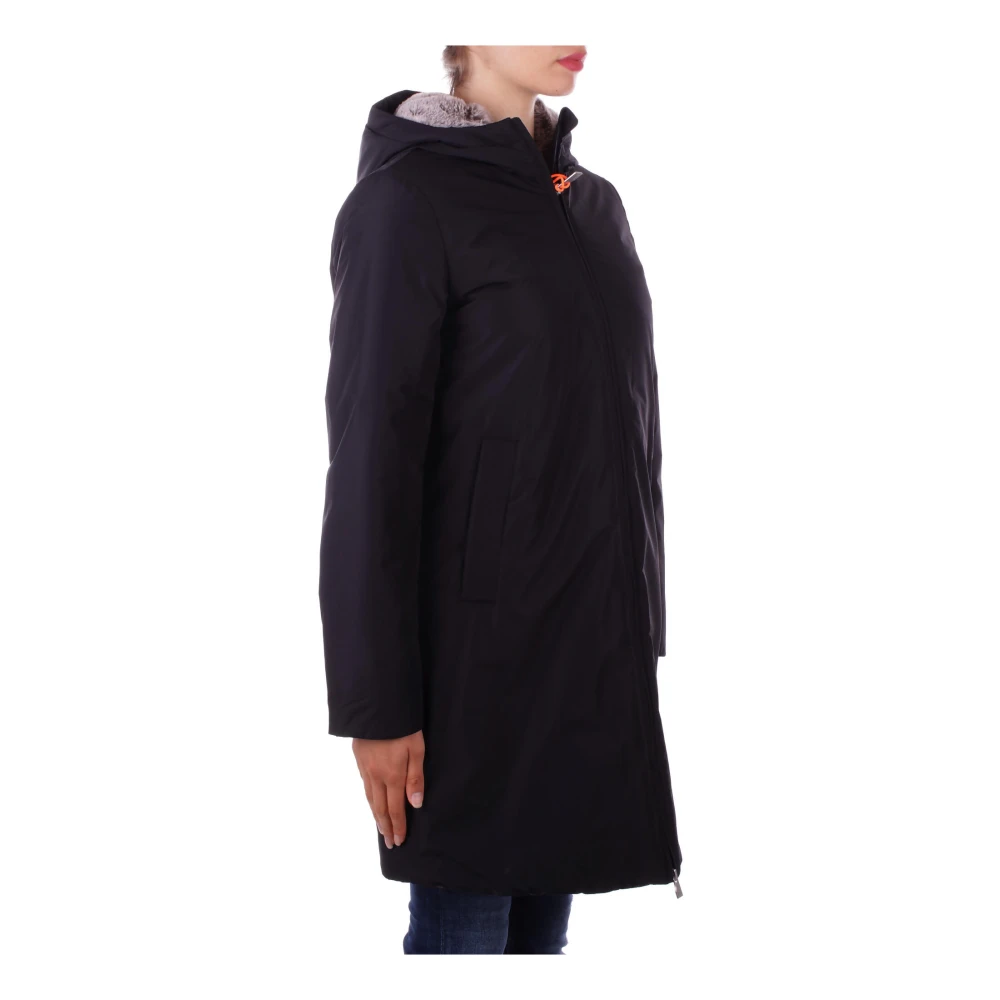 Suns Zwarte Hoodie met Rits Black Dames