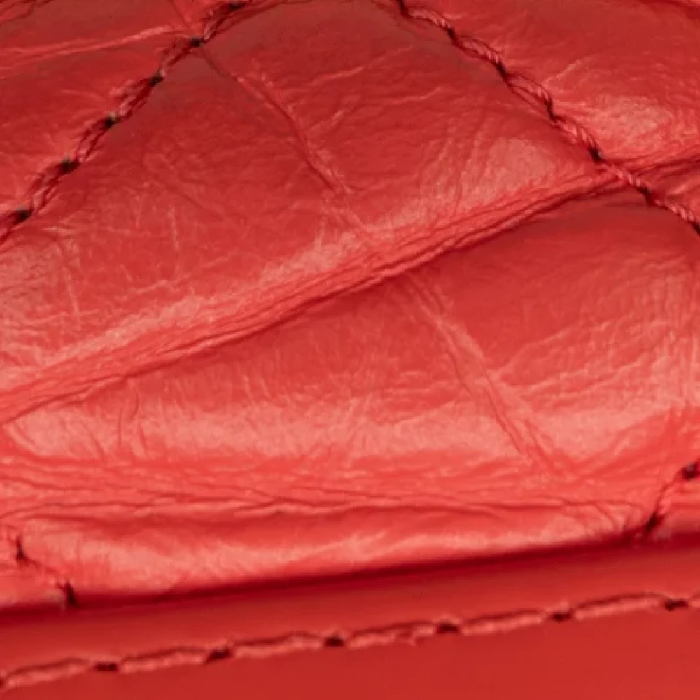 Chanel Vintage Pre-owned Leather crossbody-bags Red Dames