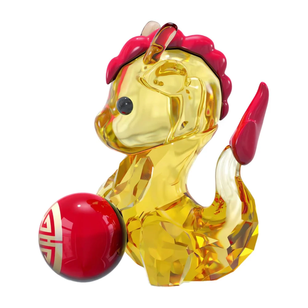Swarovski Aziatische symbolen Draak figuur Unisex Multicolor 5658406 Yellow Unisex