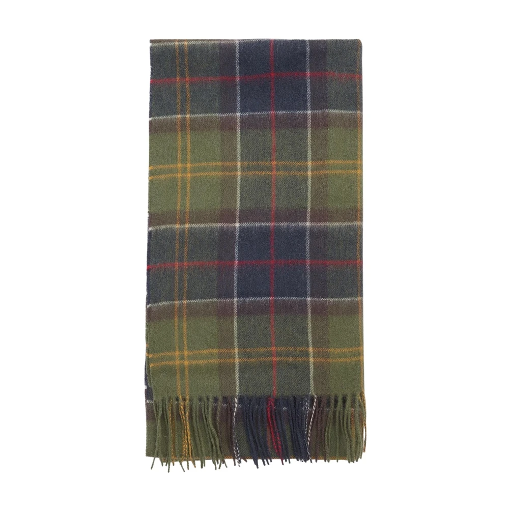 Barbour Wollen Tartan Sjaal Multicolor Heren