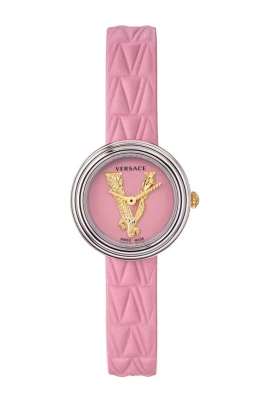 Virtus Mini Rosa Läderklocka