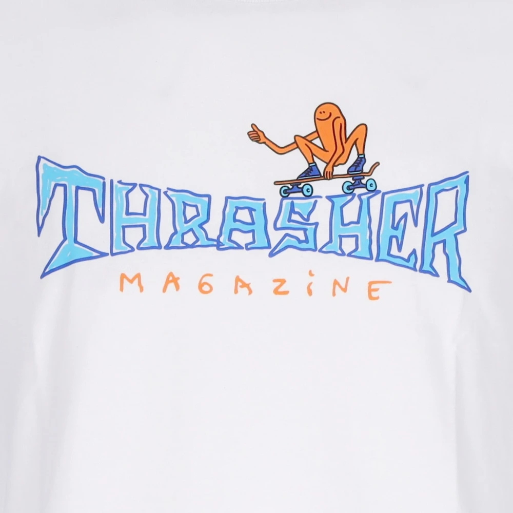 Thrasher Witte Heren Thumbs Up Tee White Heren