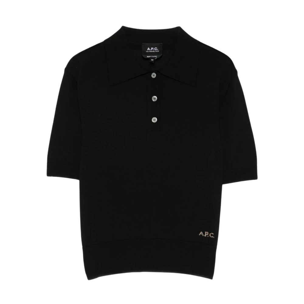 A.p.c. Donna Nero Top, M, New,